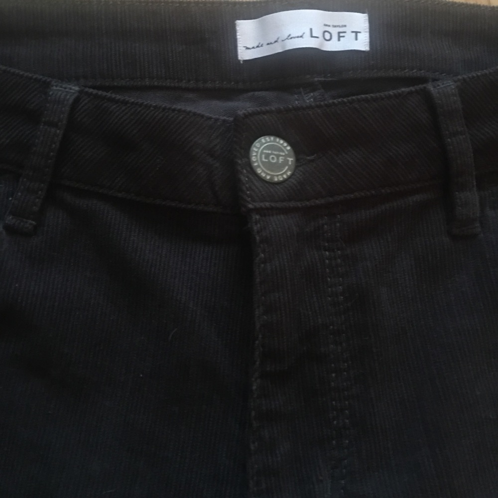 Loft, Ann Taylor Corduroy Curvy Skinny Pants.